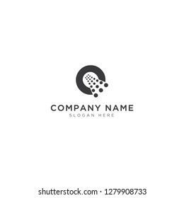 O letter with ion Logo Template Design Vector, Emblem, Design Concept, Creative Symbol, Icon - Vector 