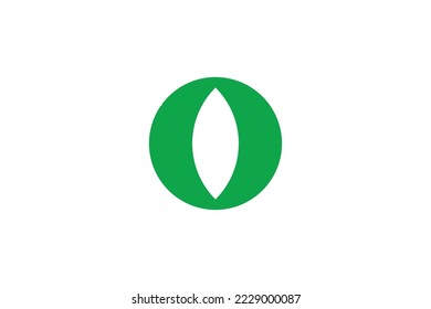 
Plantilla de diseño de logotipo de hoja de letras O
