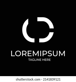 Logotipo O Letter Linked Luxury Premium