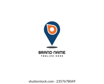 o letter Location Logo Design