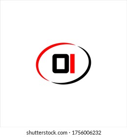 O I letter logo abstract design