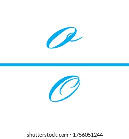 O letter logo abstract design