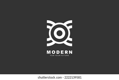 O letter logo abstract for identity company. Alphabet template vector illustration for your brand.