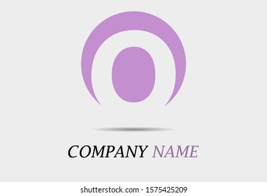 O Letter logo in circle. Vector design template elements for your application or company identity