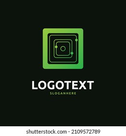 O-Buchstaben-Logo, O-Schaltungslogo, Tech-Logo-Design