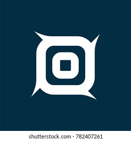 O Letter Logo concept. Creative Minimal Monochrome design template. Graphic Alphabet Symbol for Corporate Business Identity. Creative Vector element
