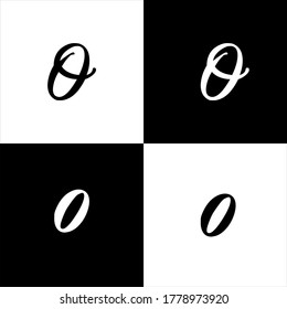 O letter logo concept design