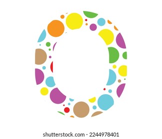 Plantilla de vectores de diseño creativo con logotipo de carta O