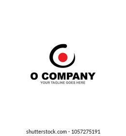 O letter logo design