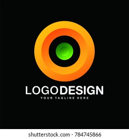 o letter logo design
