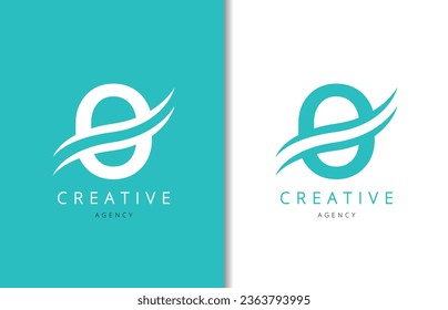 O Letter Logo Design with Background and Creative company logo. Modern Lettering Fashion Design. Vector illustration