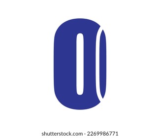 O letter logo design element 