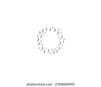 O letter logo design element