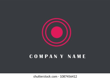 O Letter Logo Design. Line Typography Vector Illustration.