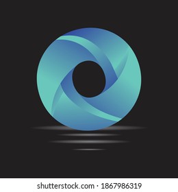 O Plantilla De Diseño De Logotipo Carta Con Gradiente. Diseño Moderno De Logotipos.