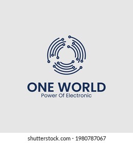 Plantilla de diseño de logotipo de carta O