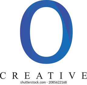 O letter logo design. Letter logo design Template.