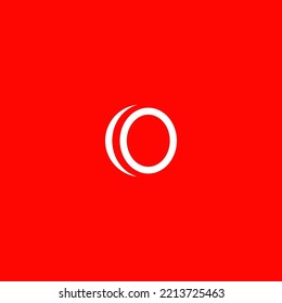 O letter logo design template elements