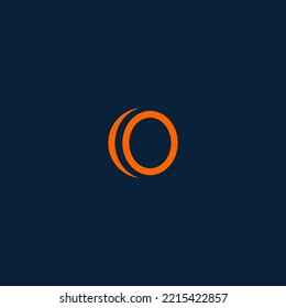 O letter logo design template elements. Modern abstract digital alphabet letter logo. Vector illustration.