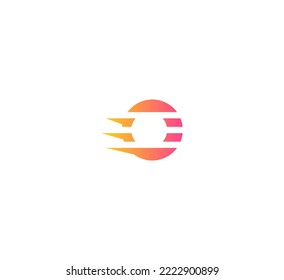 O elementos de plantilla de diseño de logotipo de letras. Logo de la letra digital abstracta moderna. Ilustración vectorial.