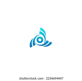 O letter logo design template elements. Modern abstract digital alphabet letter logo. Vector illustration.
