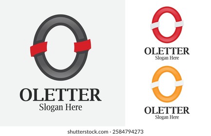 O letter logo design template vector illustration