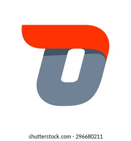 O letter logo design template. Fast speed vector unusual letter. Vector design template elements for your application or company.