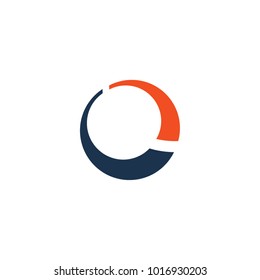 O letter logo design vector template