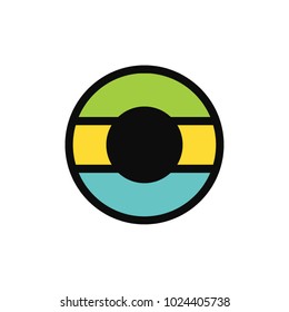 O letter logo design vector icon