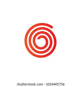 O letter logo design vector icon