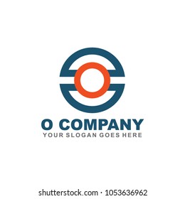 O letter logo design vector template