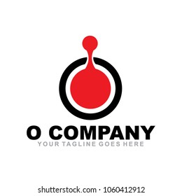 O letter logo design vector template