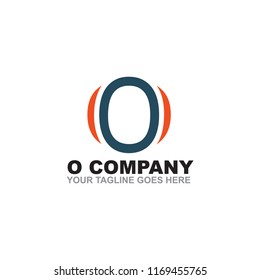 O letter logo design vector template