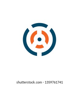 O letter logo design vector template