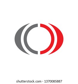 O letter logo design vector template