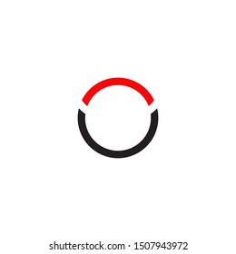 O letter logo design vector template