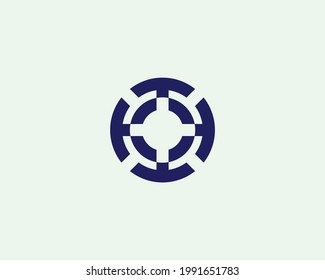 Plantilla vectorial de diseño de logotipo de letra O