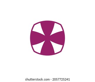 O letter logo design vector template