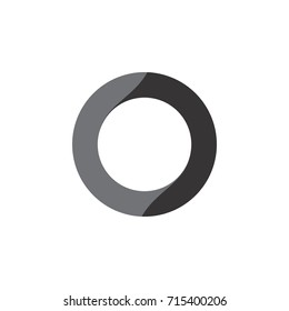 O letter logo design vector