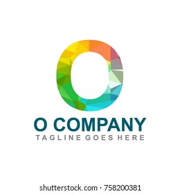 O letter logo design vector template