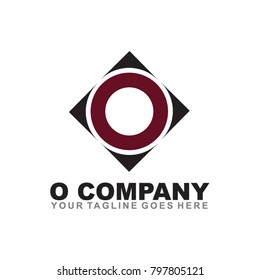 O letter logo design vector template
