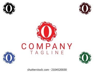 O letter logo and icon design template