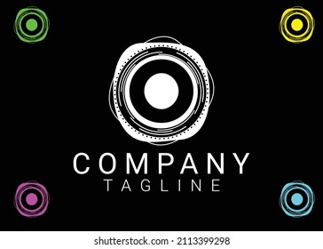 O letter logo and icon design