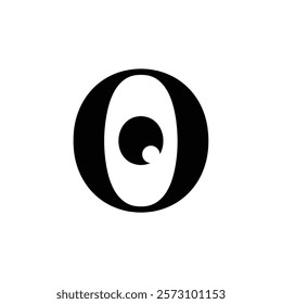 O letter logo icon vector illustration.