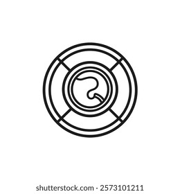 O letter logo icon vector illustration.