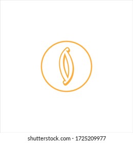 O letter logo initial design