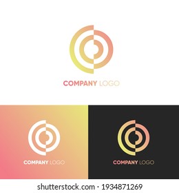 O letter logo - modern company logo design, vector icon