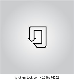 O letter logo with nice white background.Black letter logo.O letter icon.