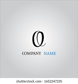 Logotipo de letra con un bonito fondo blanco.Icono de letra.