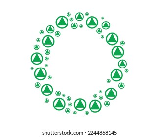 O letter logo shape design vector template